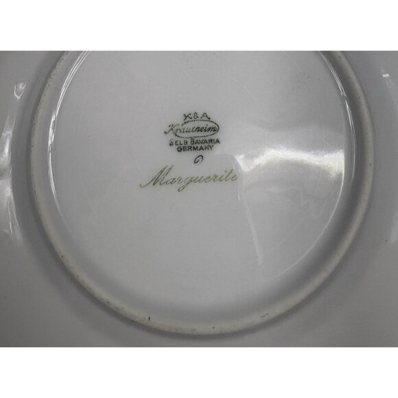 Set of 2 Krautheim Selb Bavaria K&A Teacup Saucer "Marguerite" - Picture 7 of 8